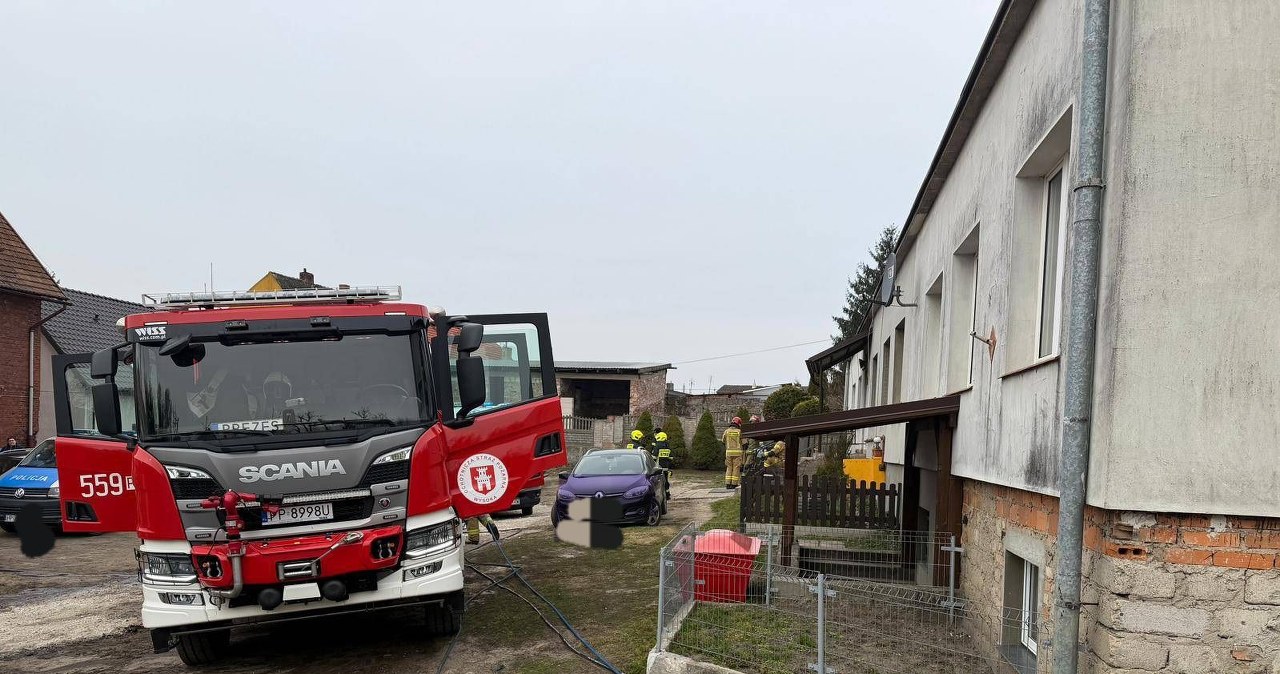 Wielkopolska – Wysoka. Pożar domu w powiecie pilskim. Na miejscu śmigłowce LPR