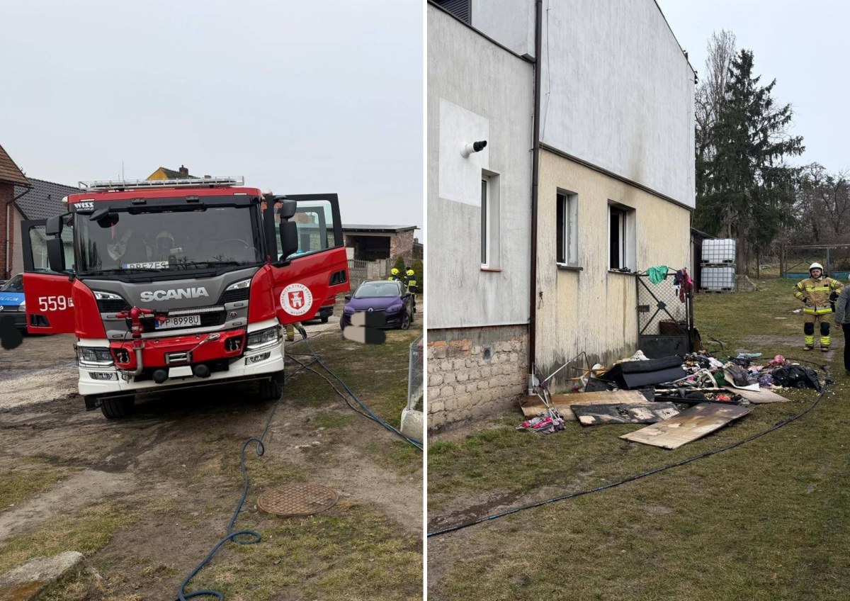 Groźny pożar domu w Wielkopolsce. Nie żyje dwoje dzieci
