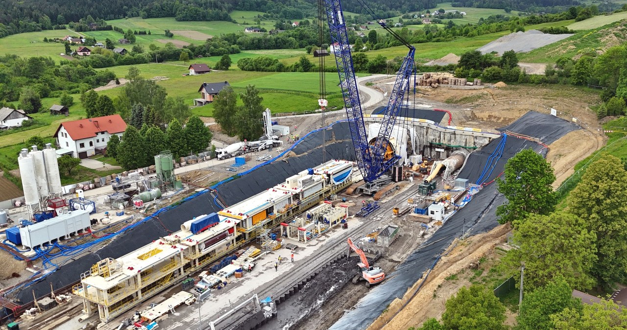 Najdłuższy tunel kolejowy w Polsce. Zbliża się najważniejszy etap