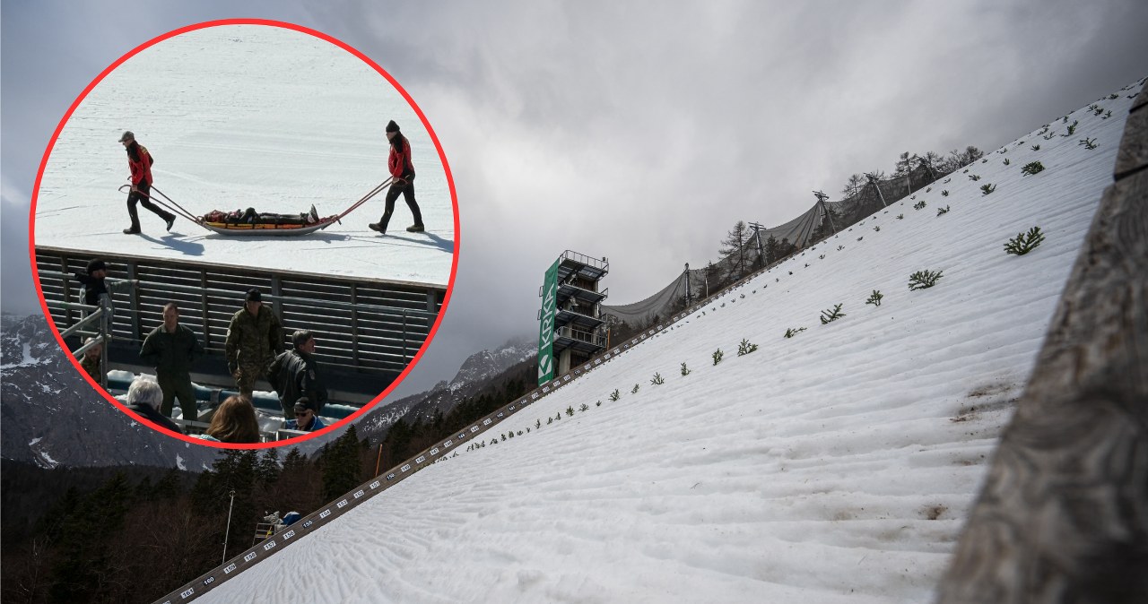 Już niebezpiecznie w Planicy. Groźny upadek, skoczek trafił do szpitala