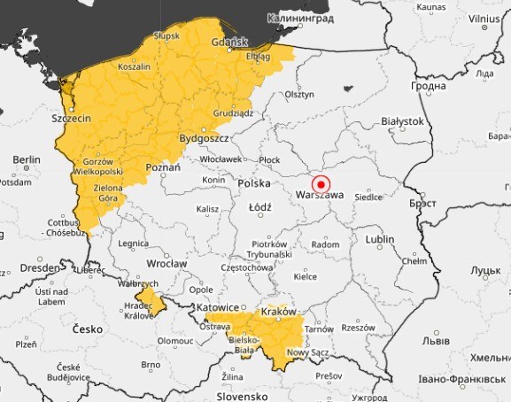 /IMGW  /Zrzut ekranu