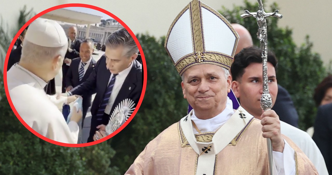 Wyjątkowa scena na placu św. Piotra. To wręczyli papieżowi. Wszystko nagrali