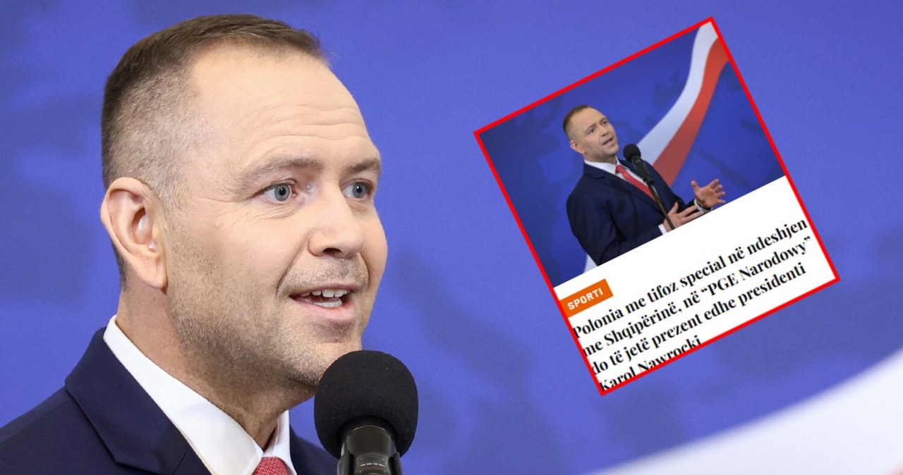 Oto co Albańczycy napisali o Nawrockim. Tuż przed meczem z Polską