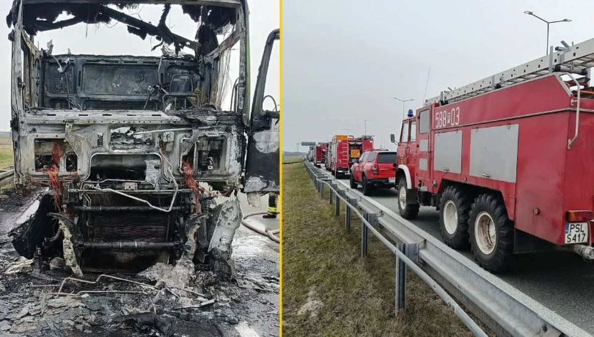 Poważne utrudnienia na autostradzie A2 w rejonie Łodzi. W wyniku pożaru naczepy ciężarówki na wysokości miejscowości Mamień, autostrada została najpierw całkowicie zamknięta w kierunku Poznania na odcinku między węzłami Emilia i Wartkowice. Później ruch został wznowiony jednym pasem. 