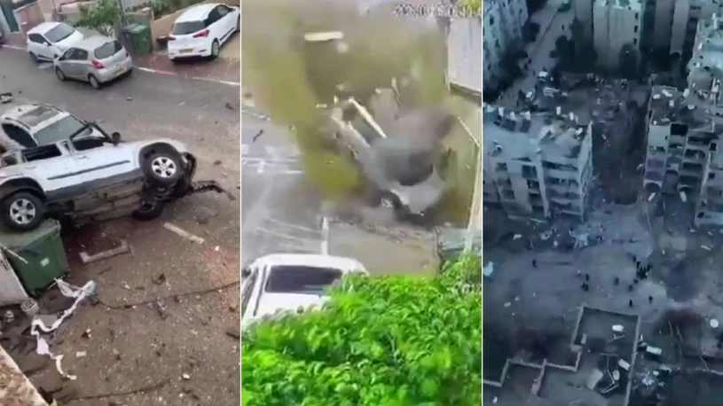 Potężny atak rakietowy na Izrael. Zniszczenia w centrum kraju