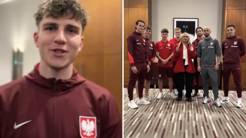 Sceny przed meczem Polaków. Pietuszewski i Olejnik przemówili jednym głosem