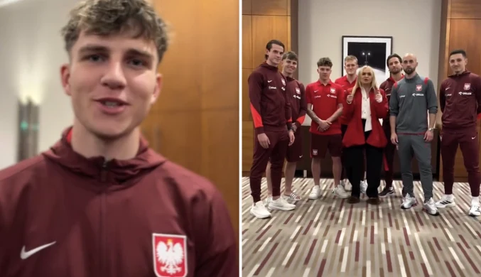 Sceny przed meczem Polaków. Pietuszewski i Olejnik przemówili jednym głosem