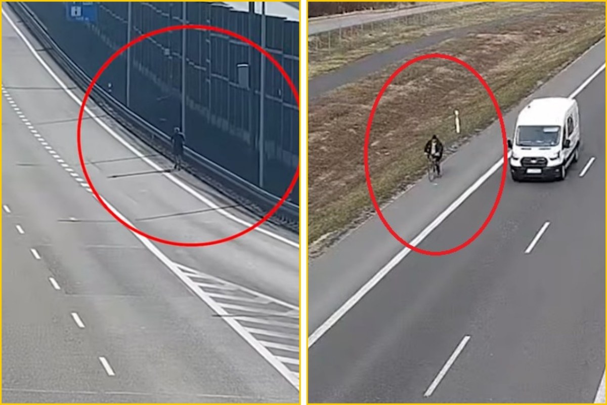 Trening biegowy na ekspresówce. Do sieci trafiło nagranie