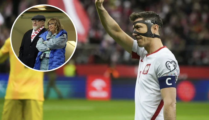 Przyłapali ją na meczu z Albanią. Dopingowała Lewandowskiego z trybun