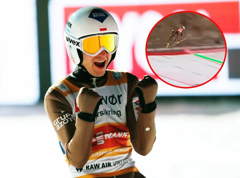 Kosmiczny lot Stocha w Planicy. Kibice zamarli. Rekord skoczni Polaka