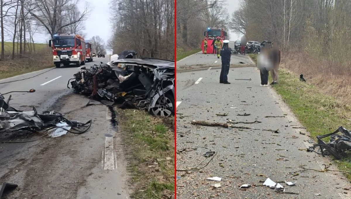 49-letni kierowca Audi nie żyje - to tragiczny bilans wypadku, do którego doszło dzisiaj na drodze pomiędzy miejscowościami Komorowo Żuławskie w województwie warmińsko-mazurskim a Przezmark w województwie pomorskim. Samochód uderzył w drzewo.