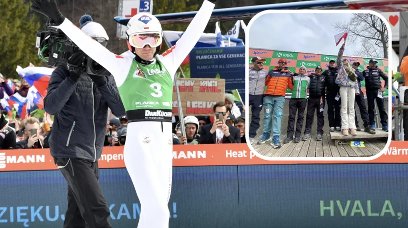 Poruszające sceny w Planicy, a potem to. Wymowny gest żony Stocha