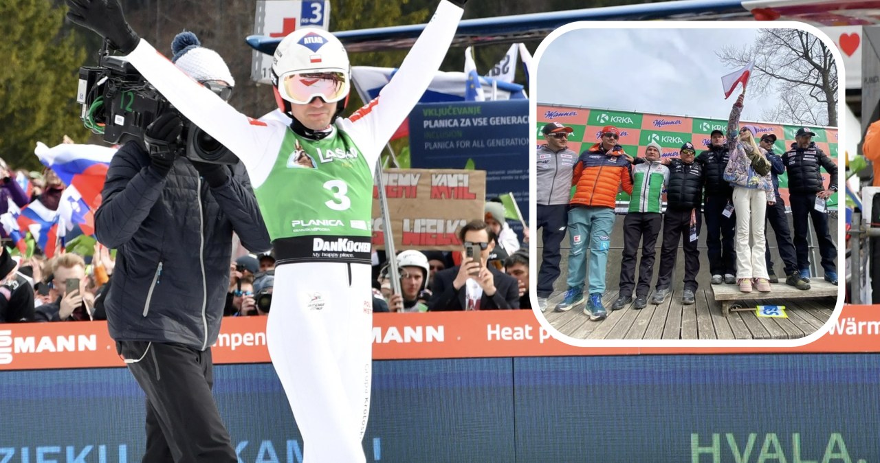 Poruszające sceny w Planicy, a potem to. Wymowny gest żony Stocha