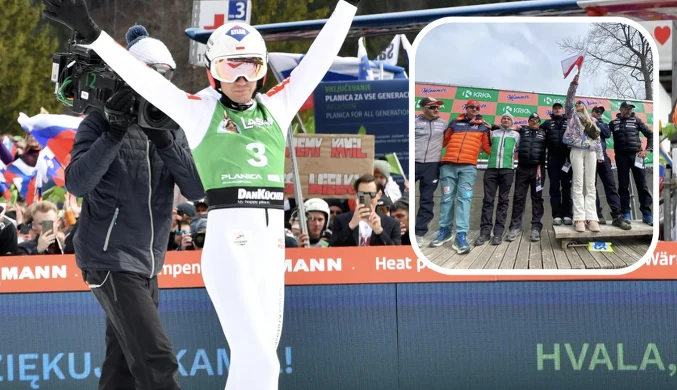 Poruszające sceny w Planicy, a potem to. Wymowny gest żony Stocha