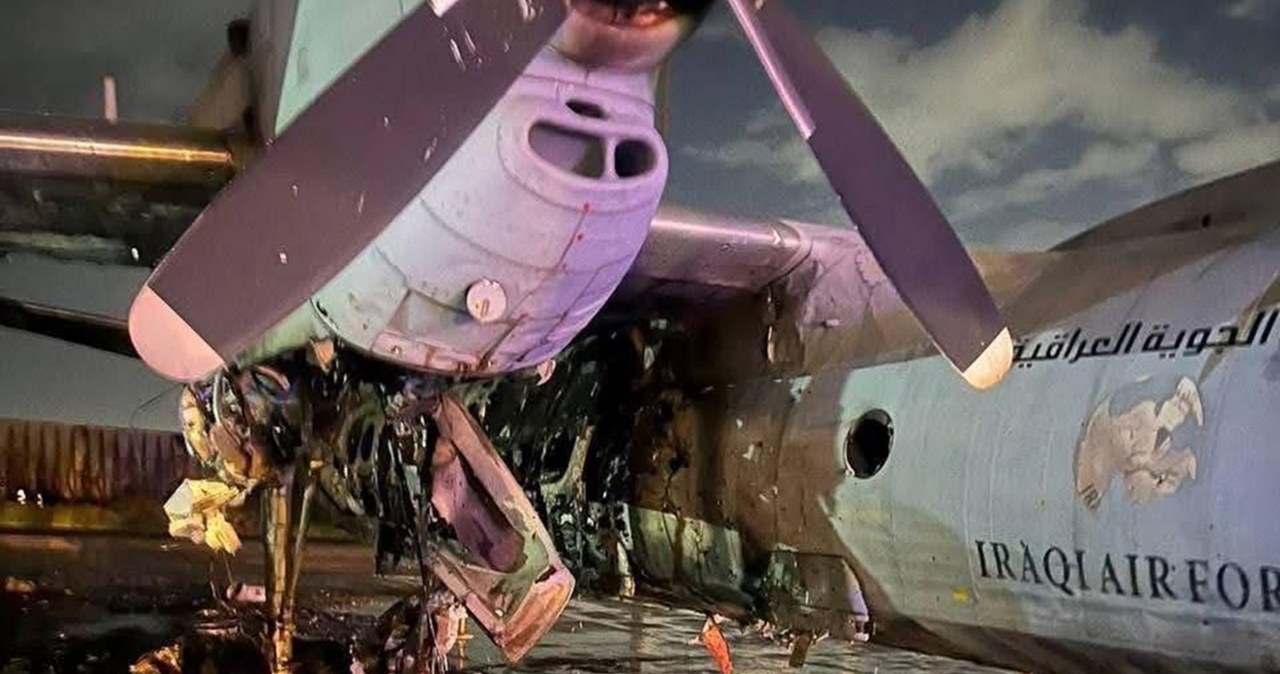 Irak: Atak na bazę lotniczą Muhammad Alaa. Zniszczony Antonov-132 Irak: Atak na bazę lotniczą Muhammad Alaa. Zniszczony Antonov-132