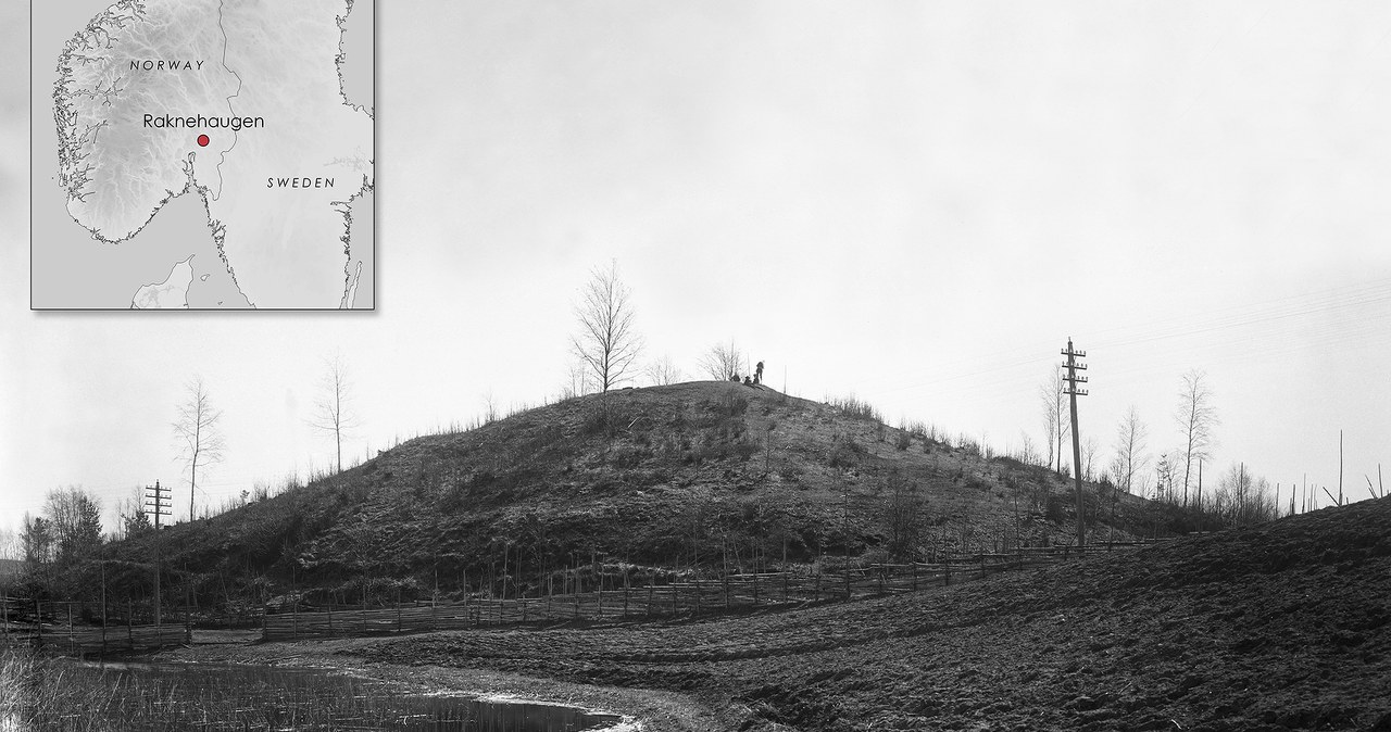 Raknehaugen - słynny kopiec z epoki żelaza udawał coś, czym nie jest