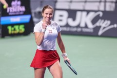 Tenis: Puchar Billie Jean King: Polska - Ukraina - mecz gry pojedynczej