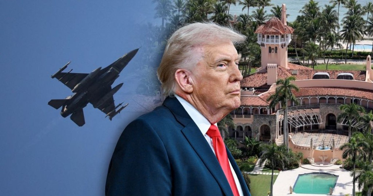Samolot w pobliżu rezydencji Trumpa. Poderwali myśliwce, odpalono flary