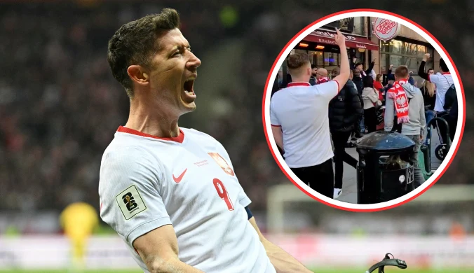 "Awans jest nasz". Polacy już "świętują" w Sztokholmie. Niesie się krzyk