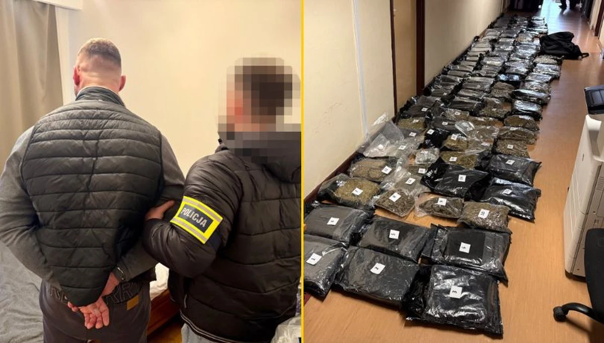 Prawie 150 kilogramów narkotyków o czarnorynkowej wartości 10 milionów złotych przejęli stołeczni policjanci podczas spektakularnej akcji na warszawskim Bemowie. W ręce funkcjonariuszy wpadł lider bojówki pseudokibiców jednej z warszawskich drużyn piłkarskich oraz jego wspólnik. Obaj mężczyźni usłyszeli już zarzuty i trafili do aresztu.