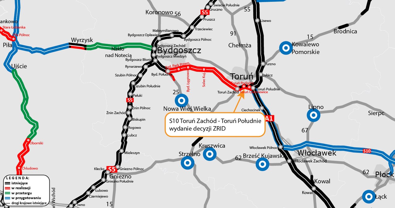 Kluczowy fragment S10 w końcu powstanie. Kierowcy czekają na niego od lat