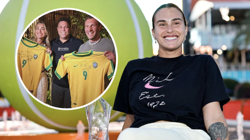 Aryna Sabalenka u boku legendy futbolu. To nie ich pierwsze spotkanie