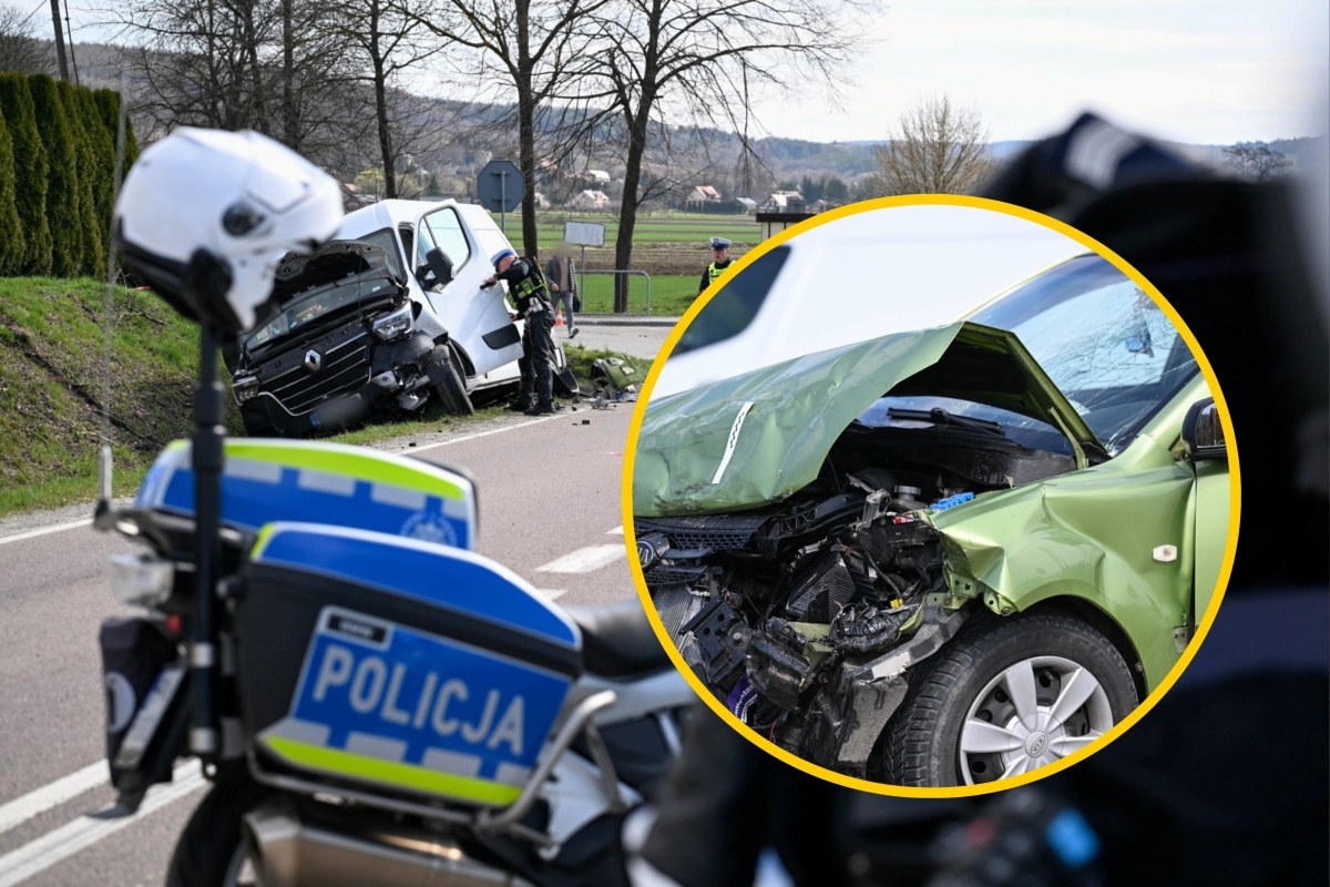 Zderzenie trzech aut na Podkarpaciu. Są ranni