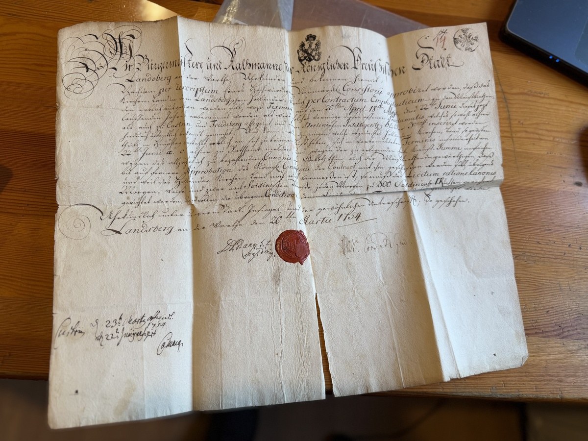 Zaginiony dokument sprzed 270 lat odnaleziony