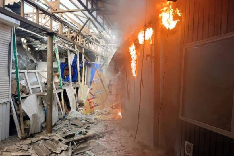 Zmasowany atak Rosjan. Uderzyli w targ, są ofiary i poszkodowani