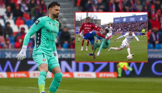 Dantejskie sceny w Ekstraklasie. Kadrowicz poszkodowany, polała się krew