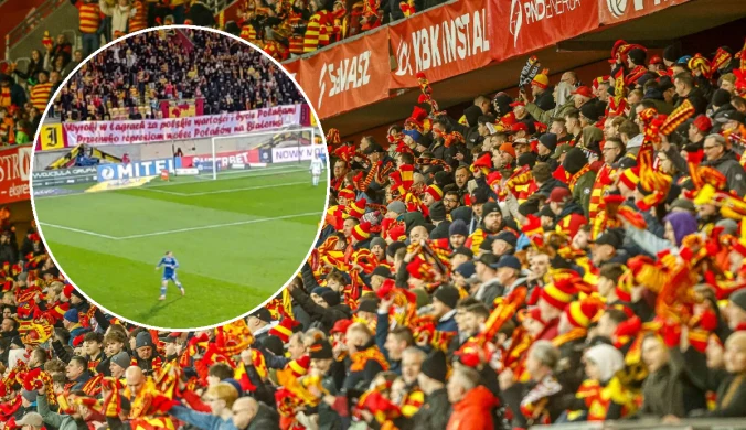 Polityczny transparent na meczu Ekstraklasy. Uderzyli w reżim Łukaszenki