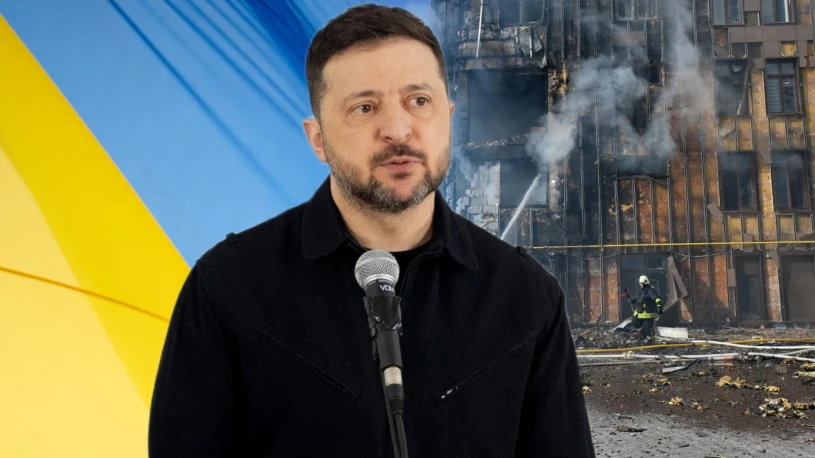 Zełenski złożył życzenia. "Niech pokona Shahedy i pociski"