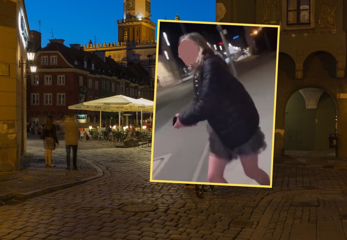 Szokujące nagranie z centrum Poznania. 35-latka zatrzymana, będą zarzuty