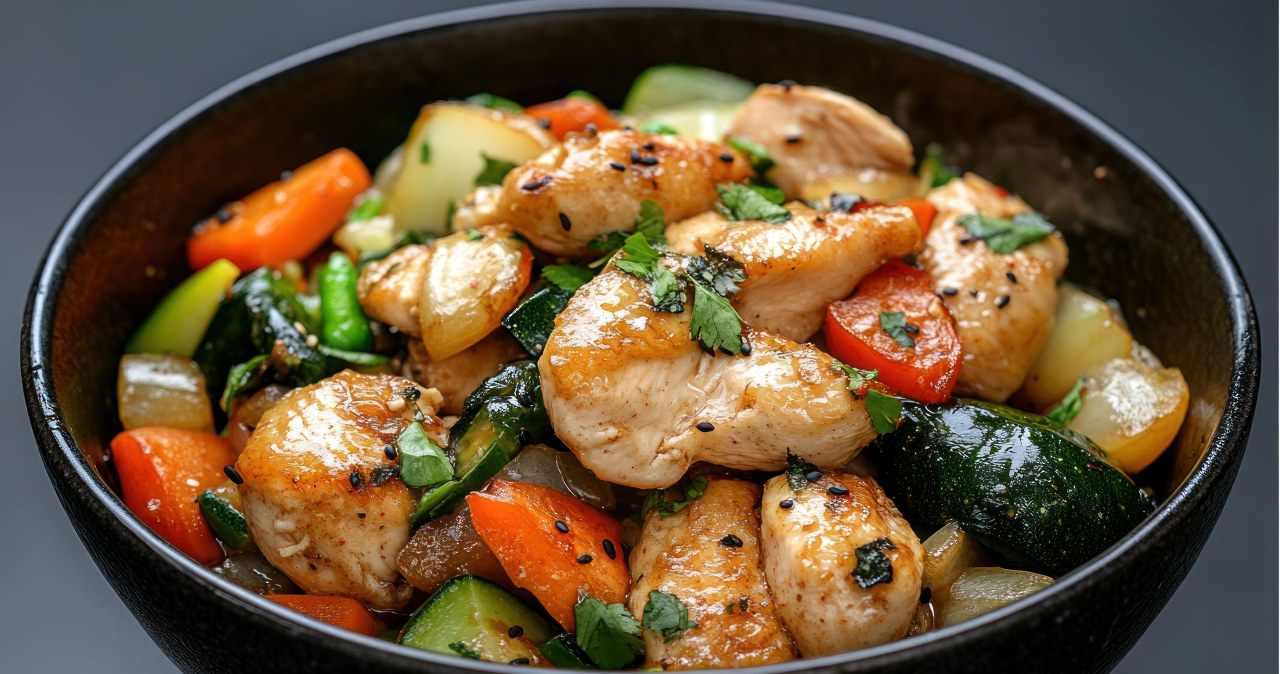 Przepis na bowl z kurczakiem i warzywami. Sposób na zdrowy posiłek na dłużej