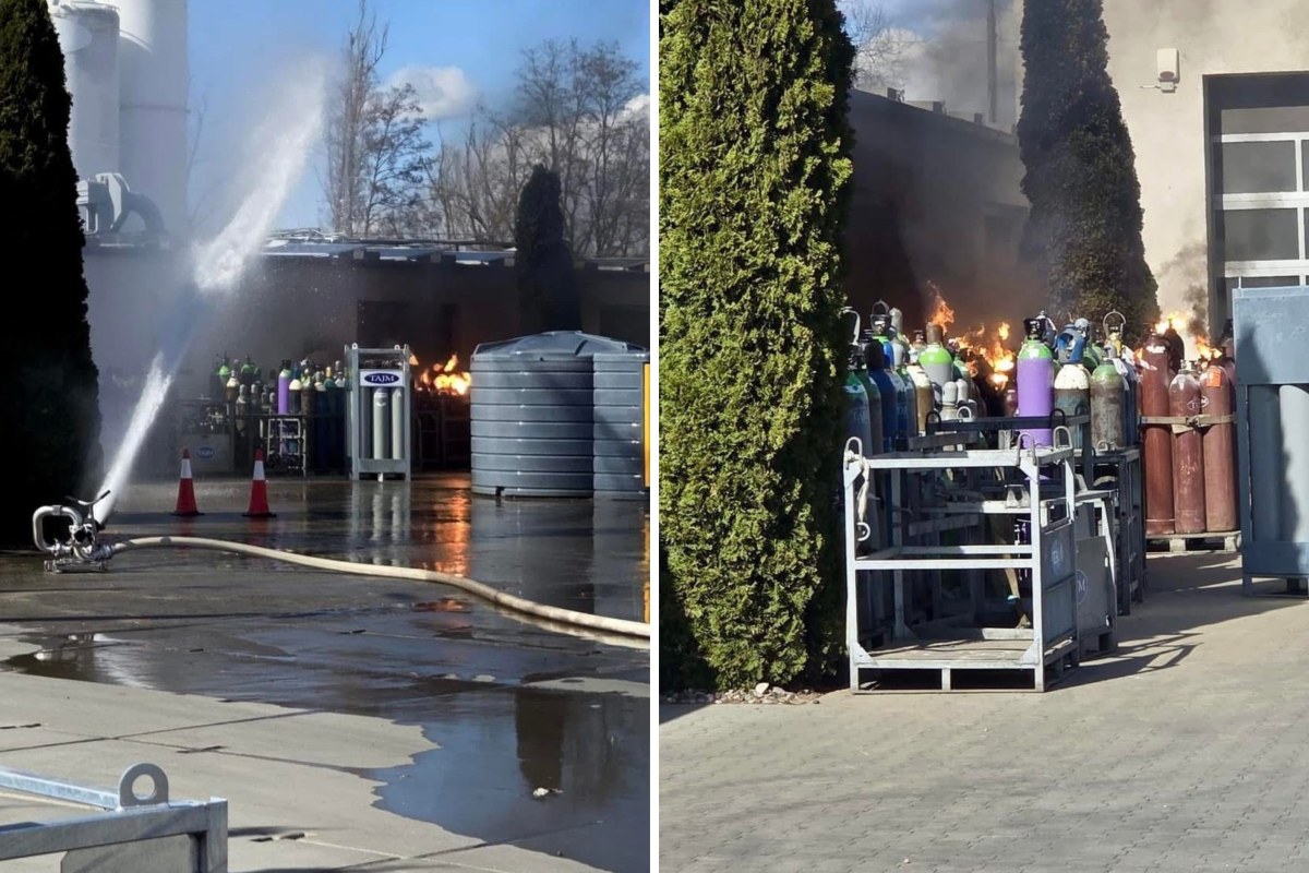 Pożar w rozlewni gazu. Jak teraz wygląda akcja strażaków?
