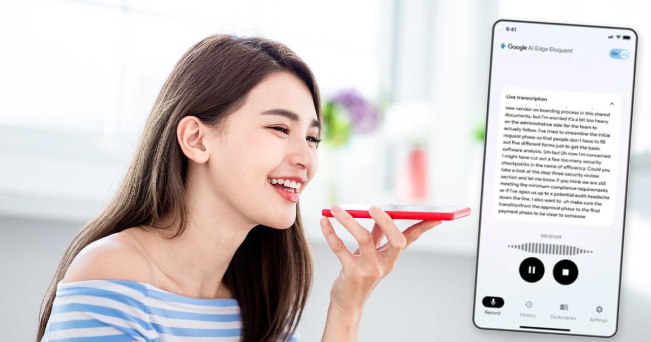 Google wprowadza darmową aplikację do dyktowania głosowego