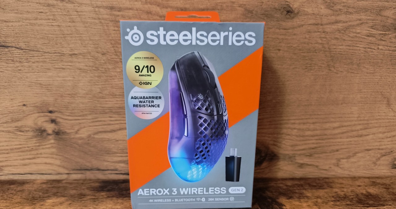SteelSeries Aerox 3 Wireless Gen 2. Kultowa myszka powraca w odświeżonym wydaniu