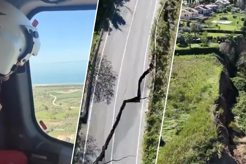 Cztery kilometry pękniętej ziemi. Pogoda podzieliła Włochy