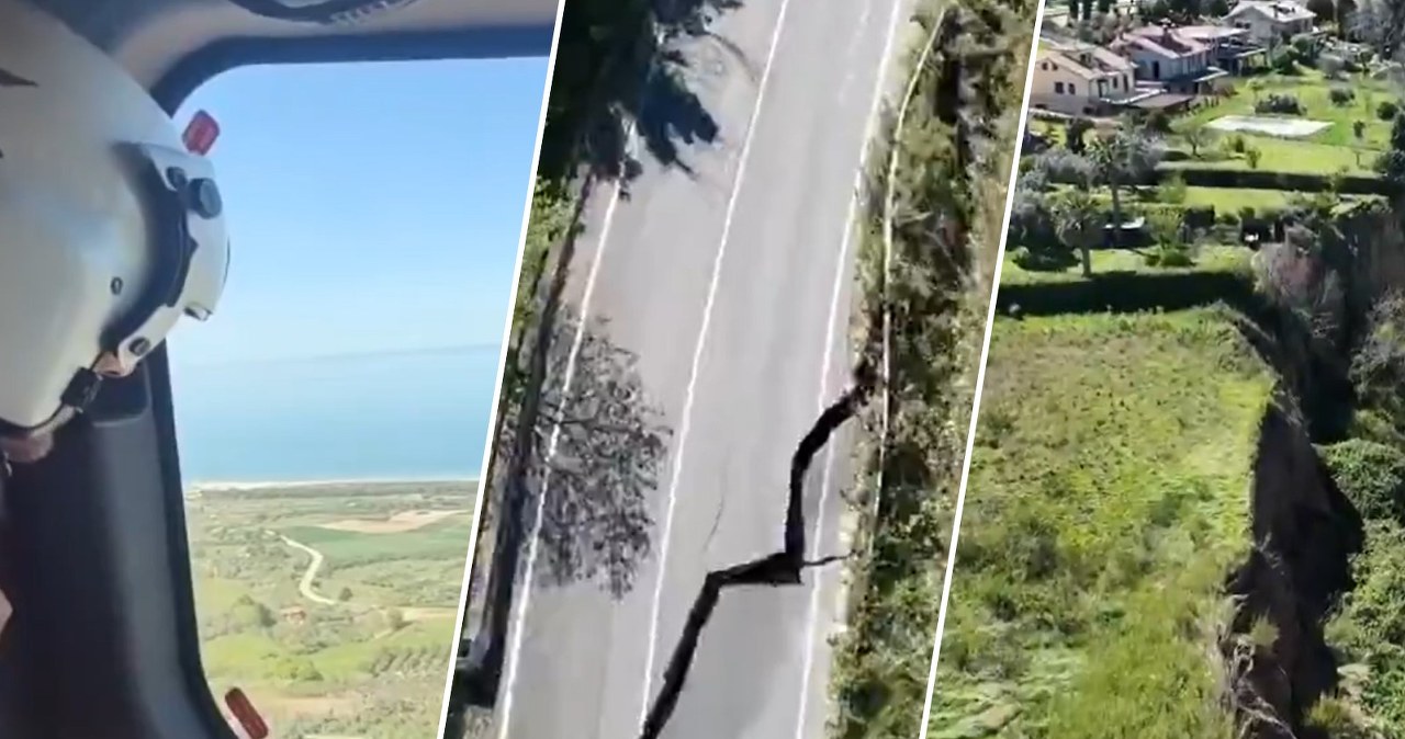 Cztery kilometry pękniętej ziemi. Pogoda podzieliła Włochy "na dwie części"