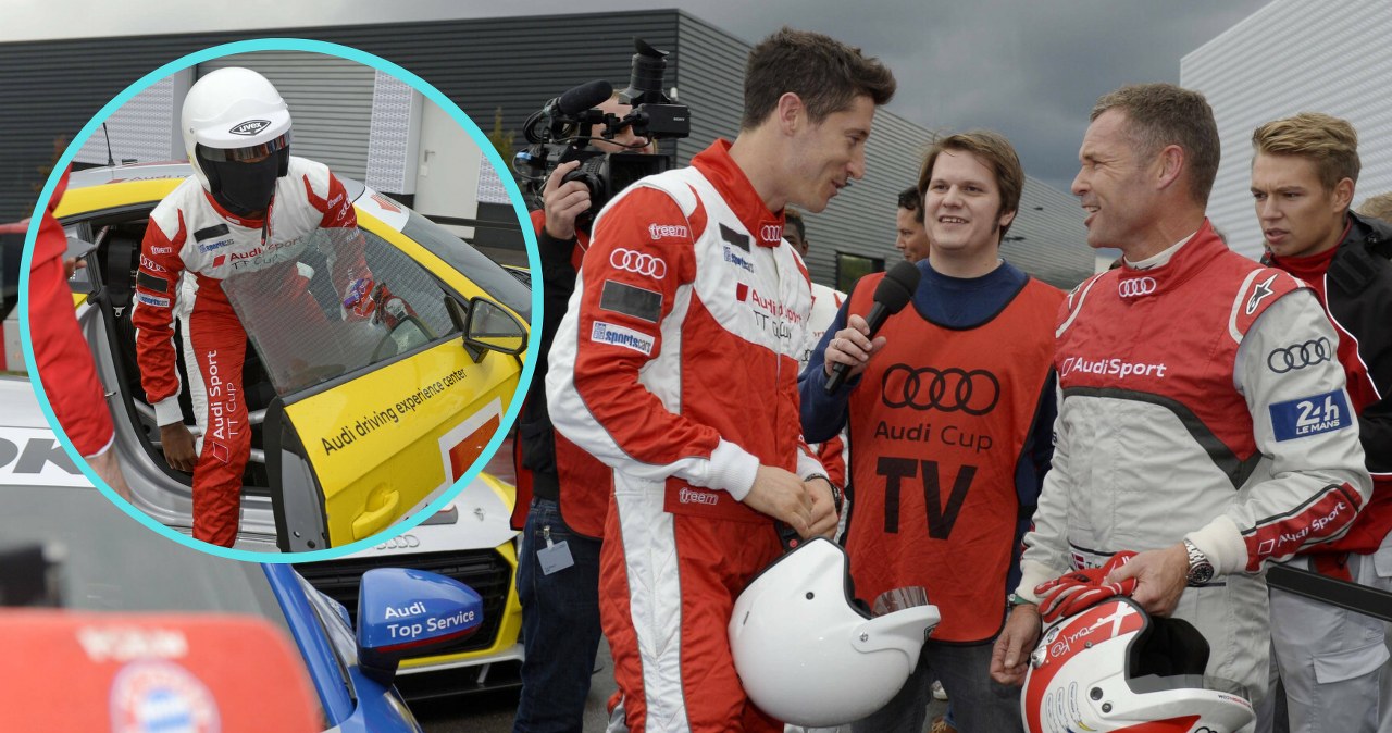 Lewandowski na torze, obok wielki mistrz. W takim aucie wygrywał Polak