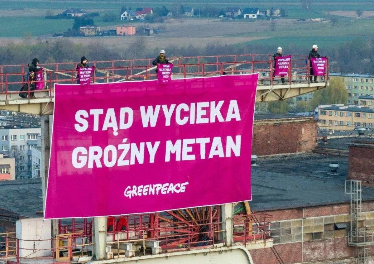 Aktywiści Greenpeace wtargnęli na teren kopalni Szczygłowice. Akcja służb