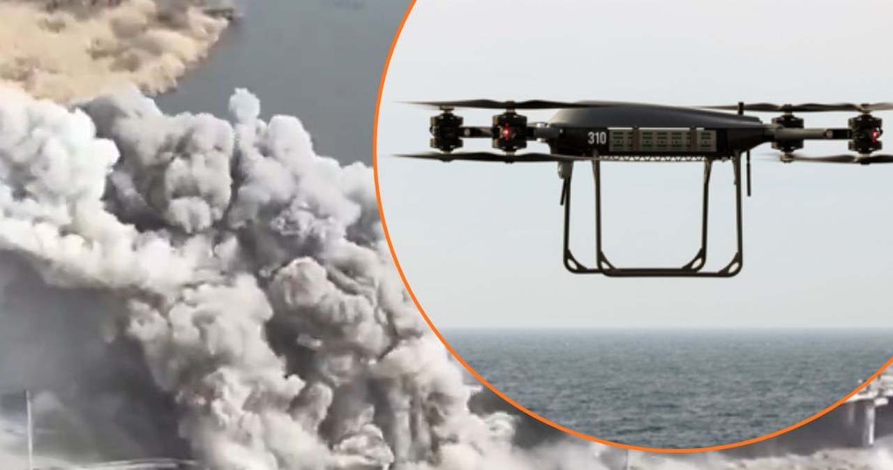 Wojna na Ukrainie. Brytyjskie drony zniszczyły most. Pomogło zdjęcie Rosjanina Wojna na Ukrainie. Brytyjskie drony zniszczyły most. Pomogło zdjęcie Rosjanina