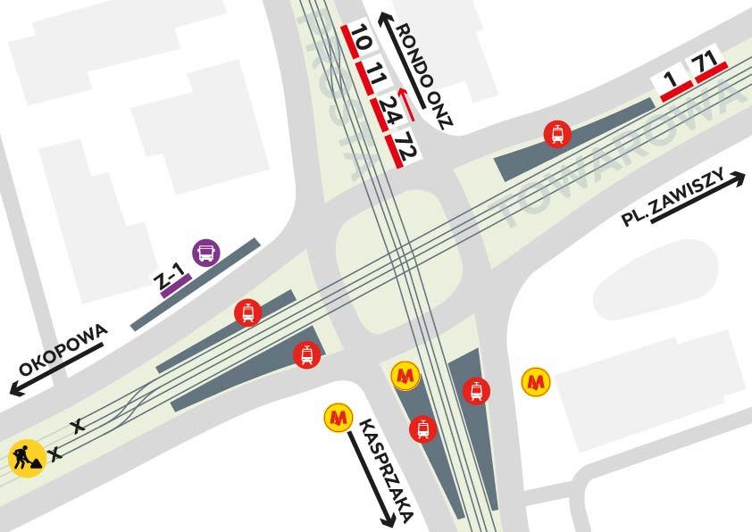 /Tramwaje Warszawskie/Infoulice Warszawa /