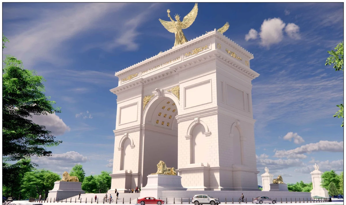 Administracja Donalda Trumpa zaprezentowała projekt monumentalnego łuku triumfalnego, który ma stanąć w Waszyngtonie z okazji 250. rocznicy powstania Stanów Zjednoczonych. Plany budowy wywołały jednak falę krytyki i protestów ze strony weteranów oraz obrońców zabytków.