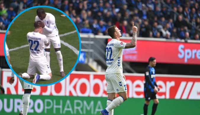 Polak zachwyca w Niemczech. Niespodziewana reakcja po golu. Wzruszający gest