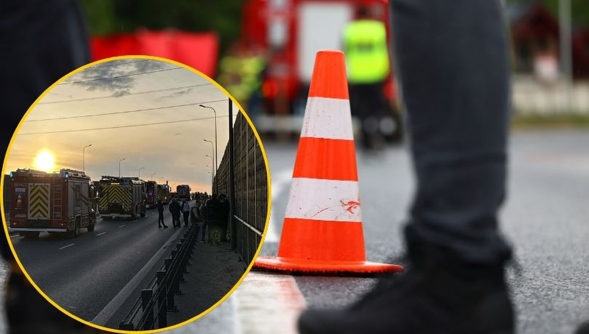 Pięć samochodów zderzyło się koło Łomianek. Są ofiary śmiertelne