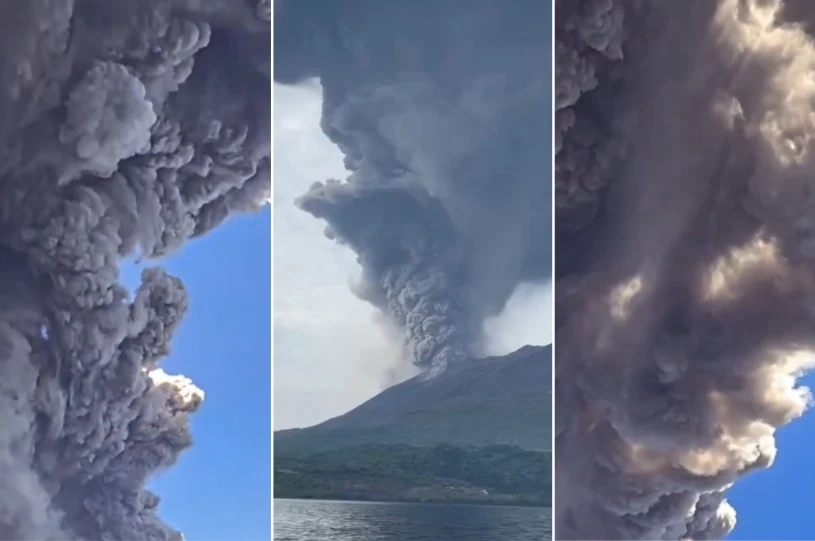 Koniec spokoju w Kagoshimie. Przebudził się potężny wulkan