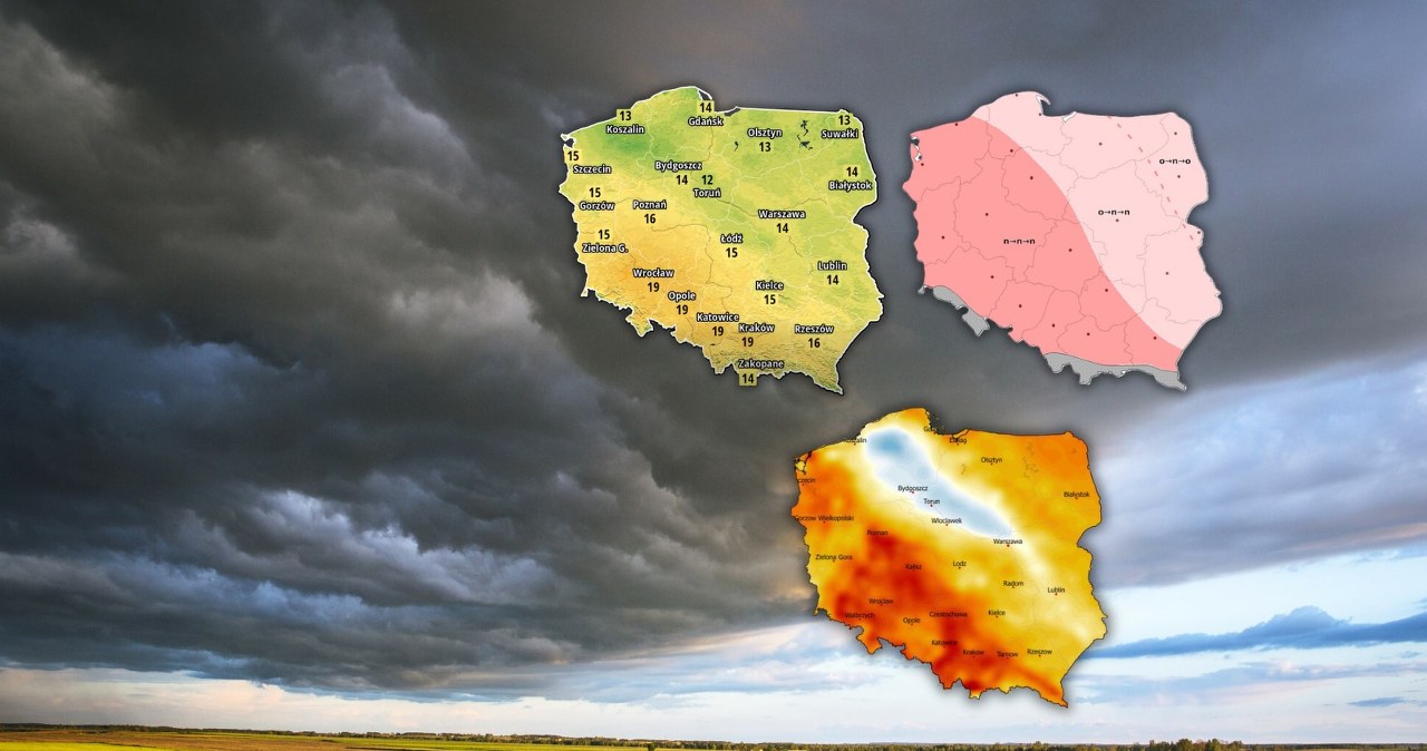 Pogoda na wtorek. Nad Polskę nadciągną ciemne chmury Pogoda na wtorek. Nad Polskę nadciągną ciemne chmury