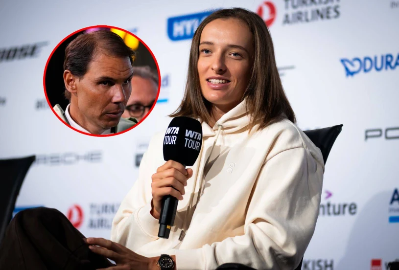 Świątek naprawdę to powiedziała o Nadalu. choćby się nie wahała