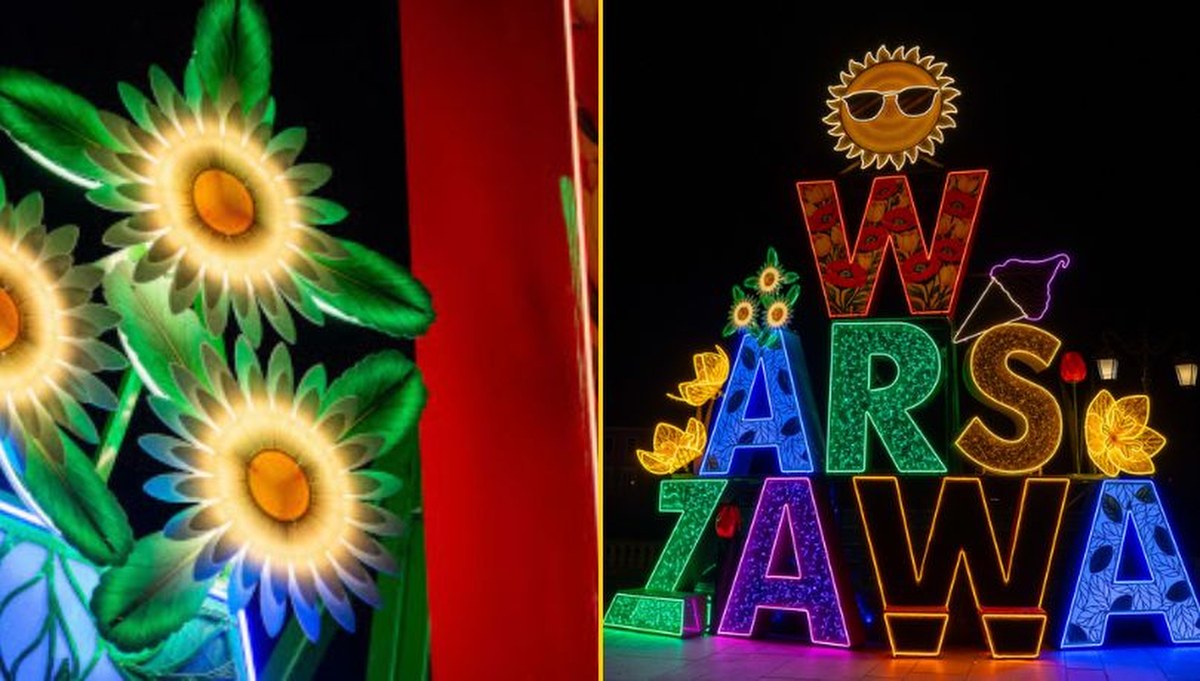 Neon "Warszawa" wrócił na Plac Zamkowy. Zostanie na zawsze